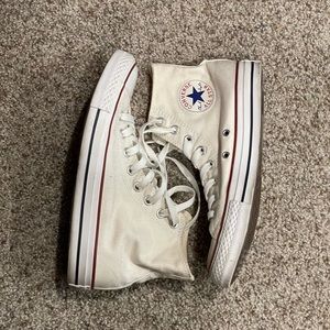 White Converse High Top Sneakers